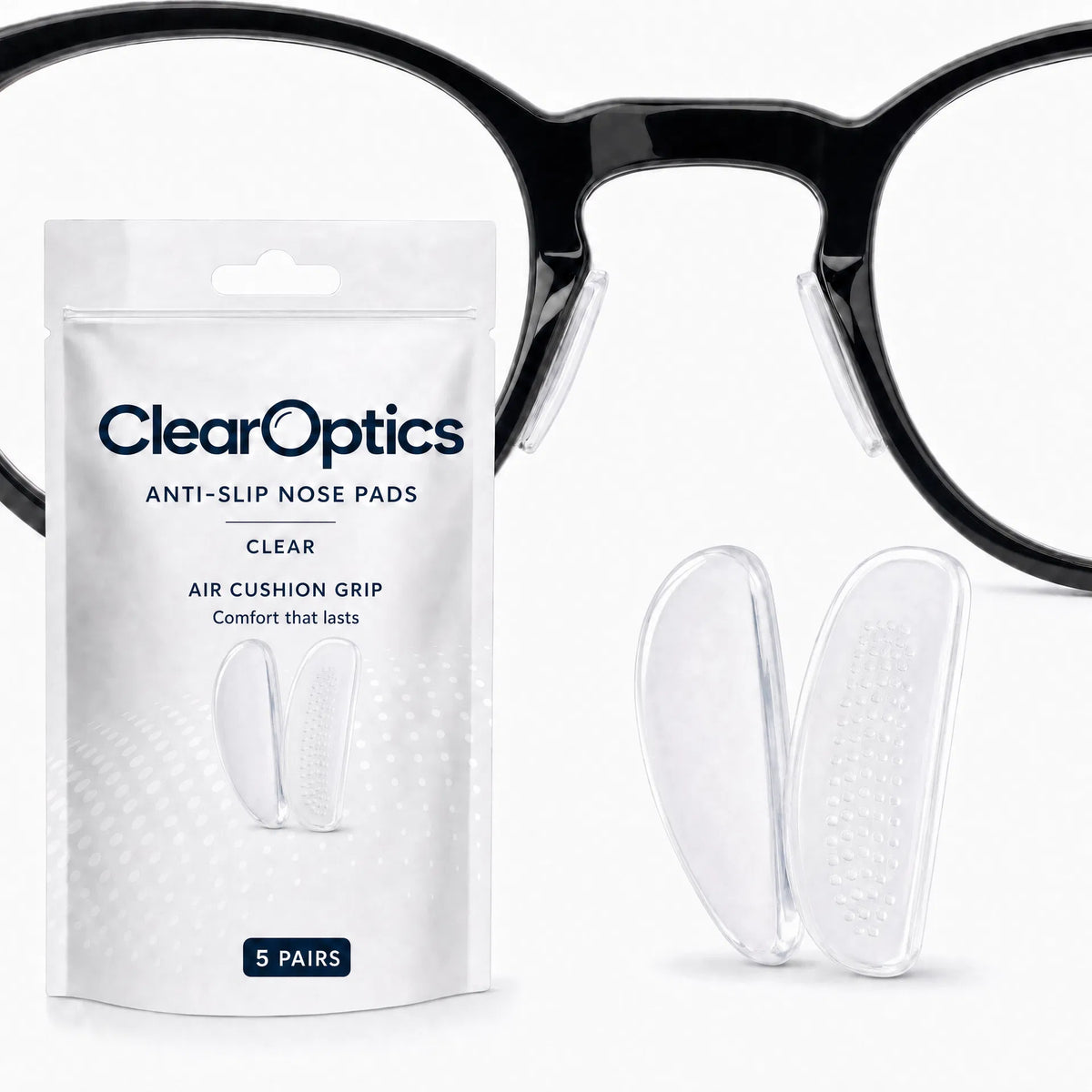 ClearOptics™ Eyeglass Nose Pads